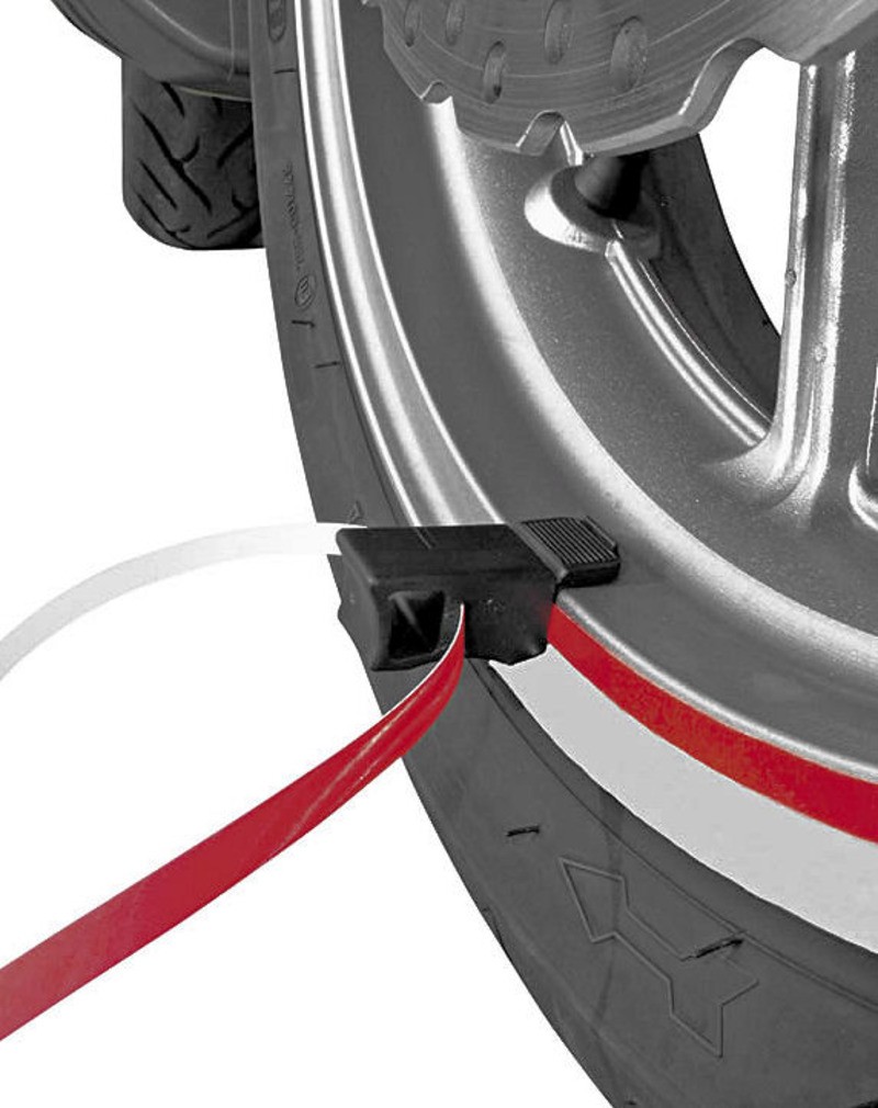 PROGRIP Наклейка на колесо 5025 полоса, цвет красный