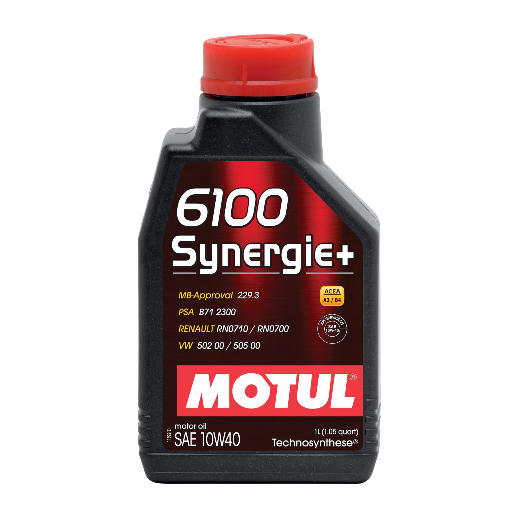 MOTUL 6100 SYNERGIE+ 10W-40, 1 л.