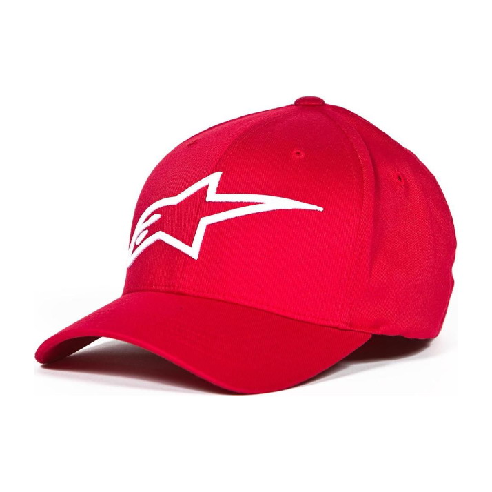 Бейсболка ALPINESTARS, красн./бел., S/M