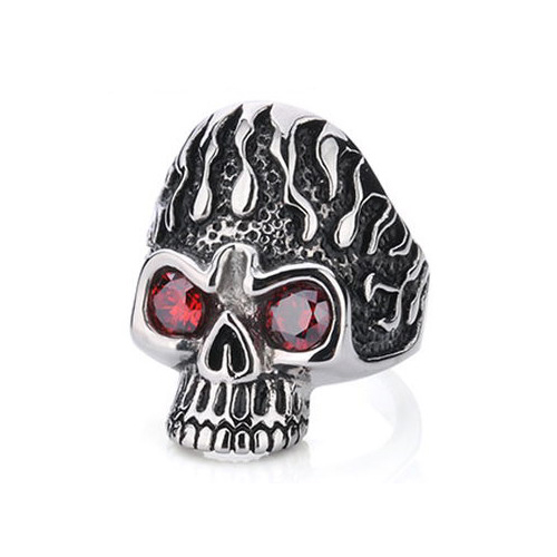 Перстень SKULL RED EYES, 10 разм.