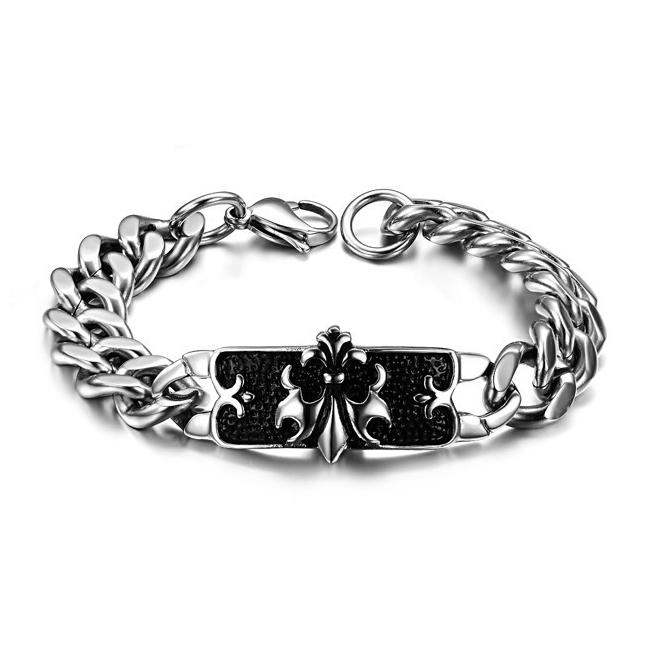 Браслет STEEL FLOWER, 60 гр., 21,5 см.