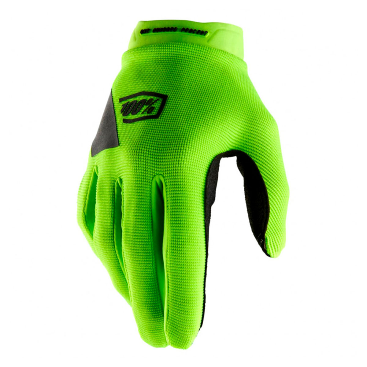 100% - кроссовые мотоперчатки Ridecamp Glove Fluo Yellow (Model 2024), M