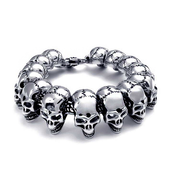 Браслет SKULL, 22,5 см.