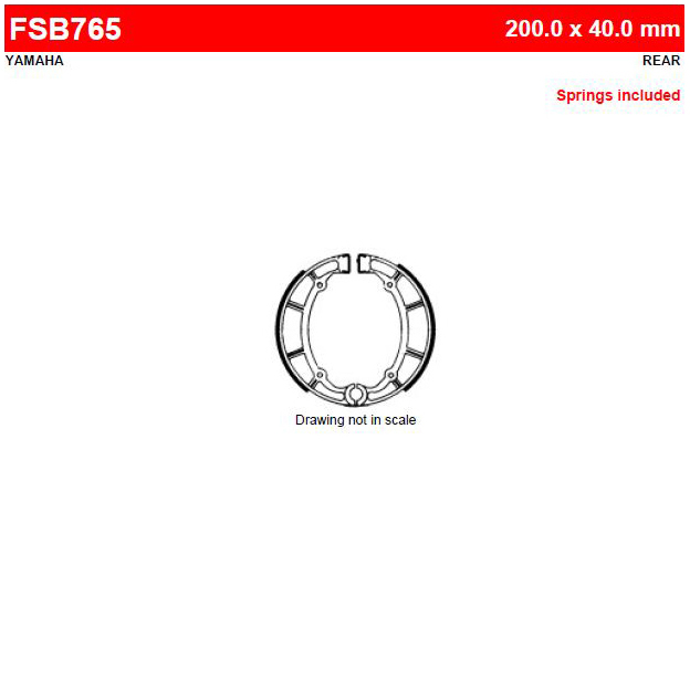 FERODO FSB765 - колодки тормозные барабанные