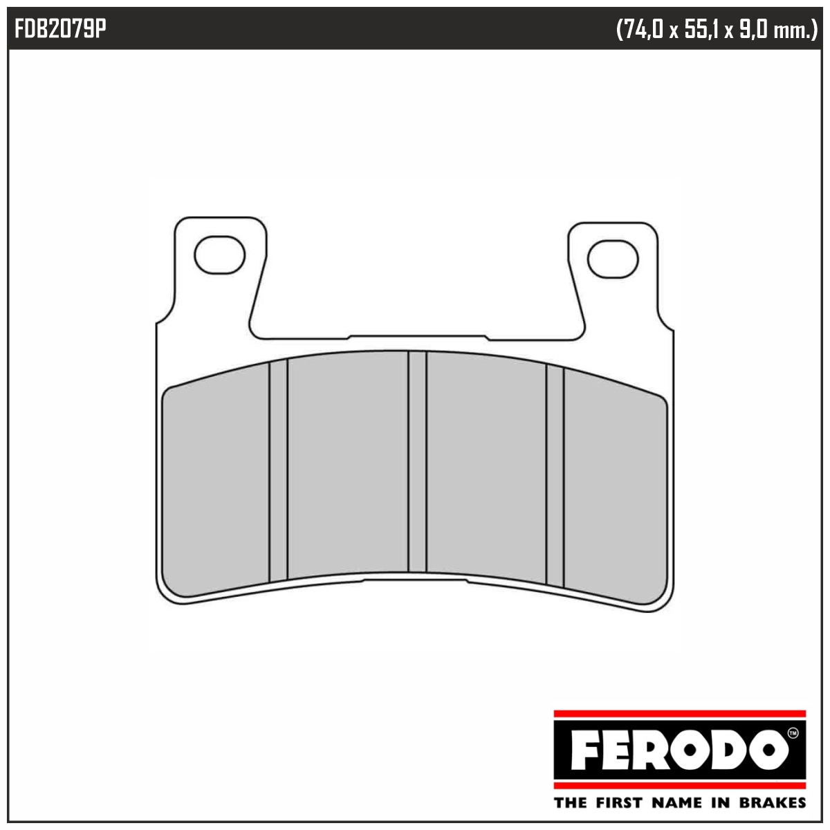FERODO FDB2079P - тормозные накладки