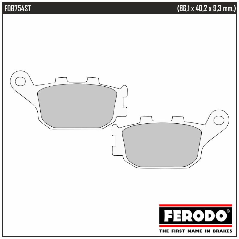 FERODO FDB754ST - тормозные накладки