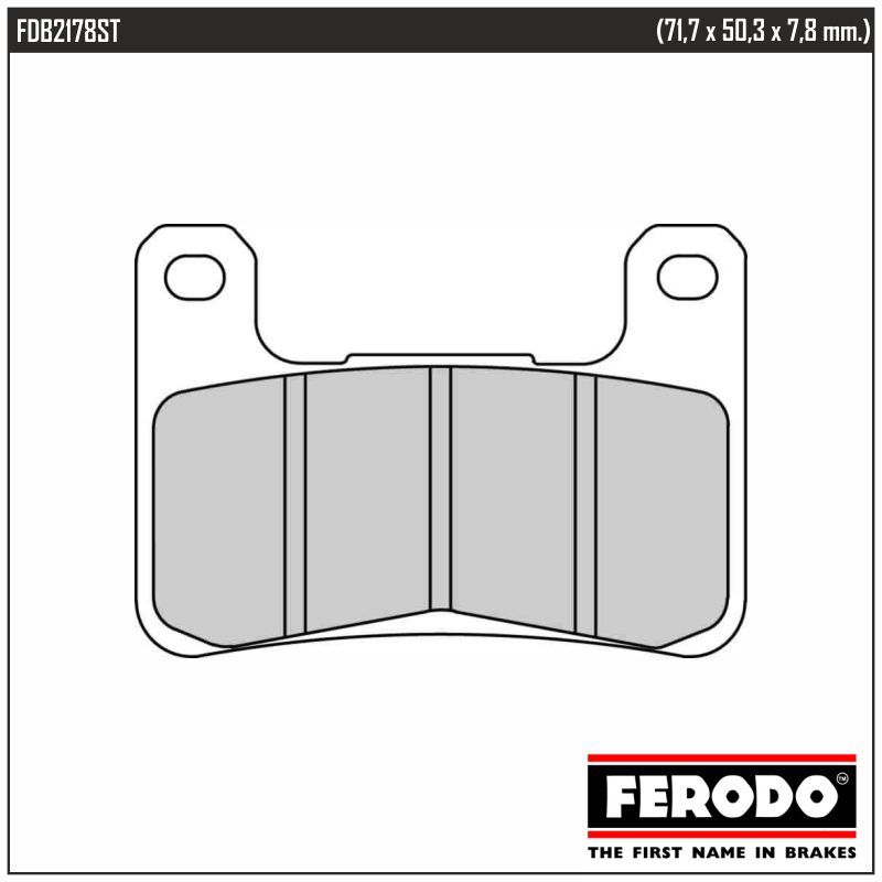 FERODO FDB2178ST - тормозные накладки