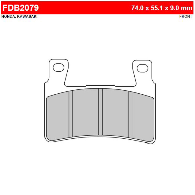 FERODO FDB2079ST - тормозные накладки