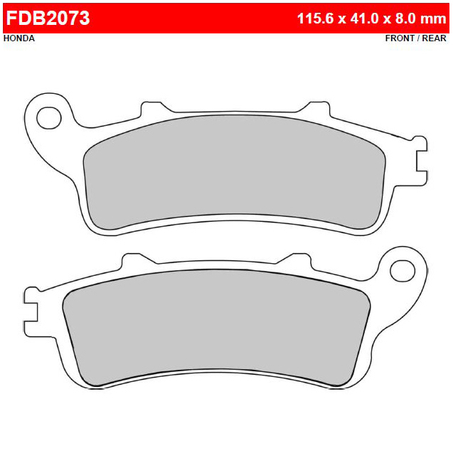 FERODO FDB2073P - тормозные накладки