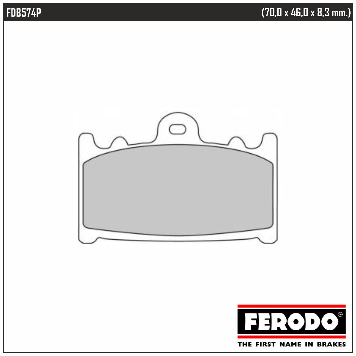 FERODO FDB574P - тормозные накладки
