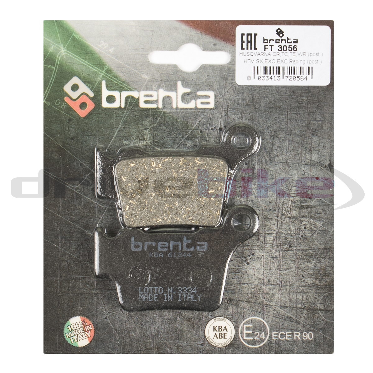 BRENTA FT3056 - тормозные накладки