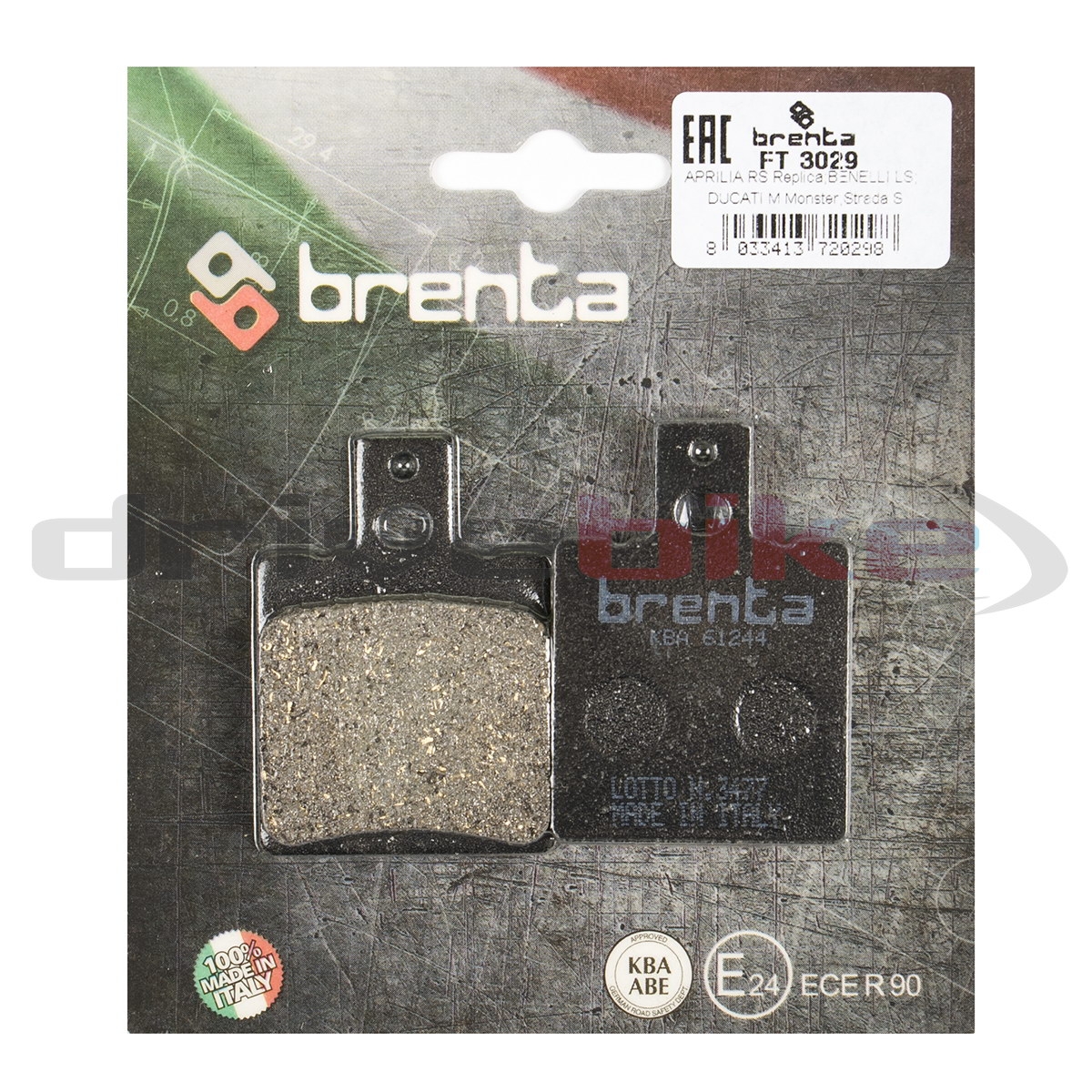 BRENTA FT3029 - тормозные накладки