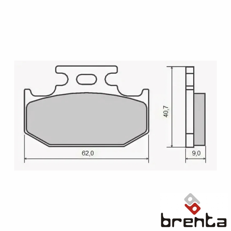 BRENTA FT3086 - тормозные накладки