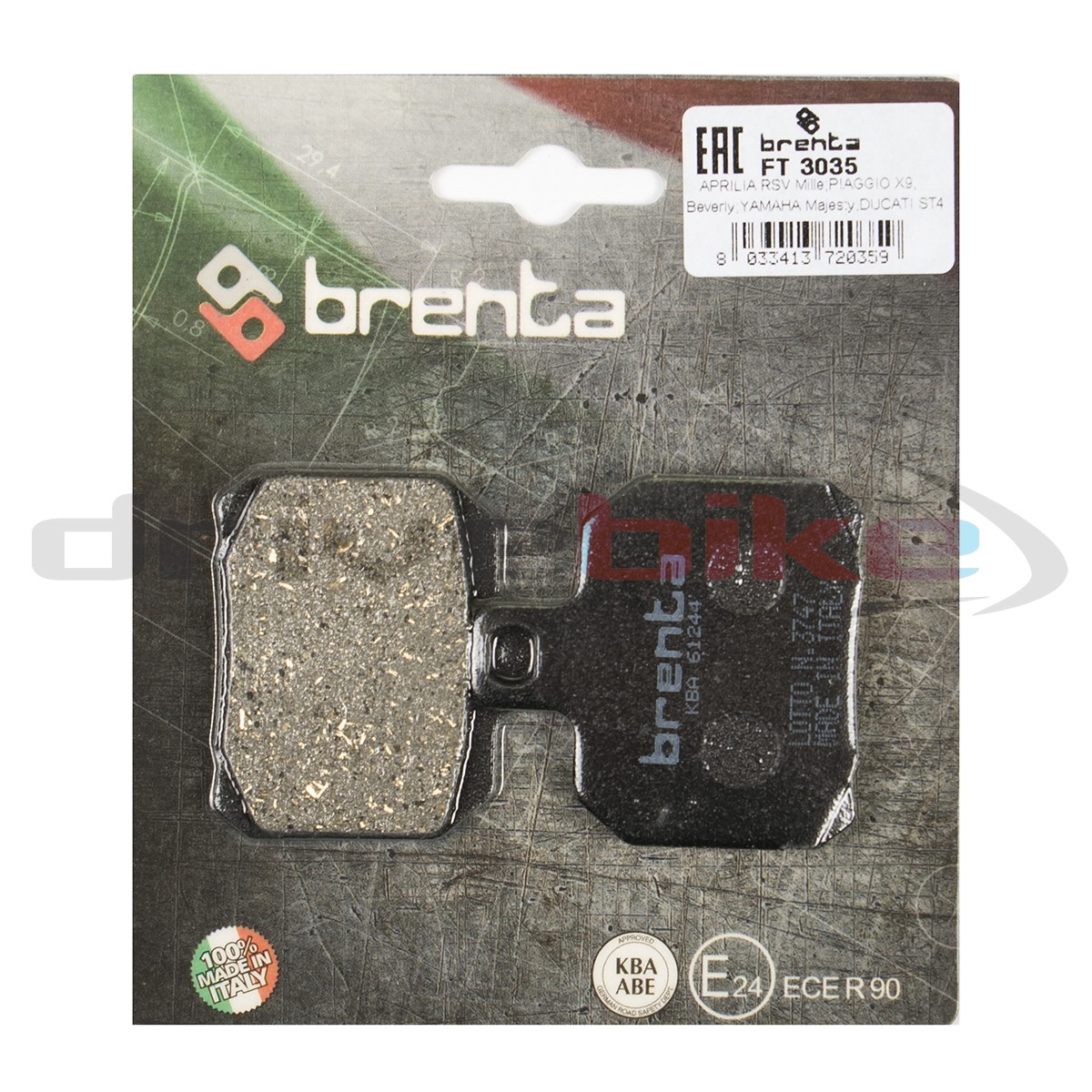 BRENTA FT3035 - тормозные накладки