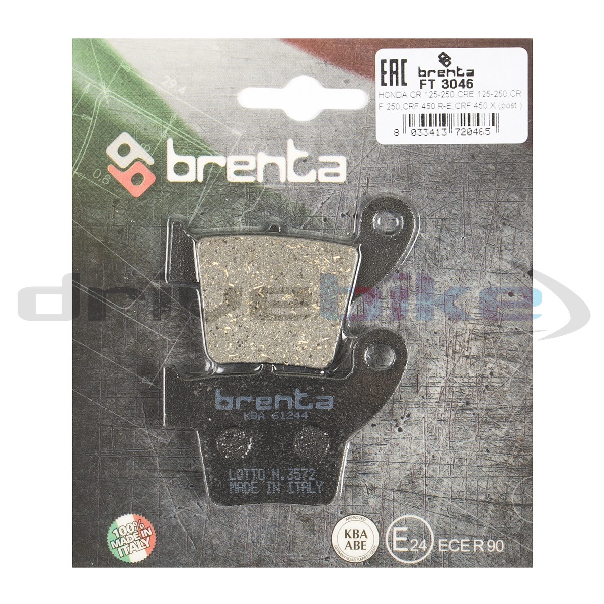 BRENTA FT3046 - тормозные накладки