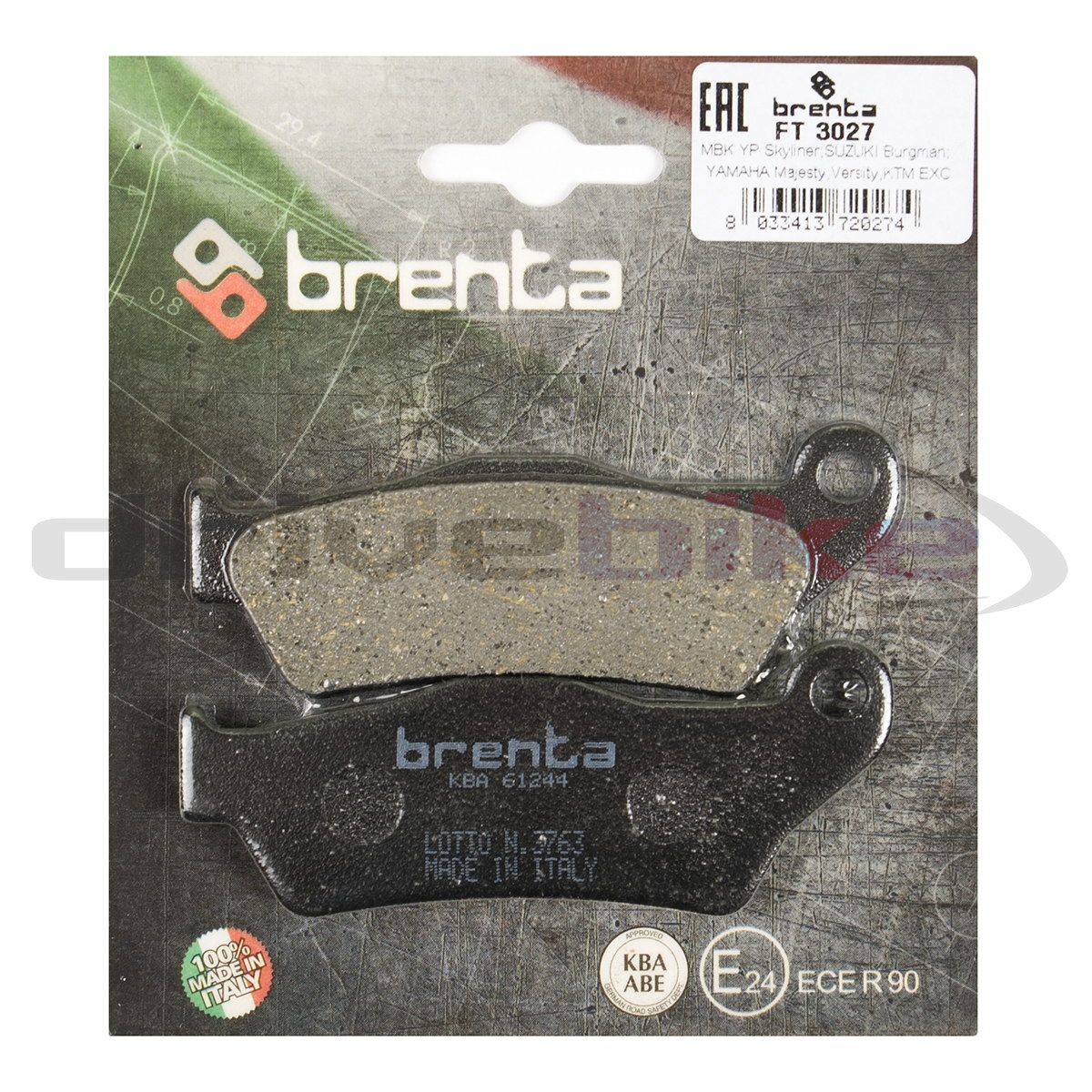 BRENTA FT3027 - тормозные накладки