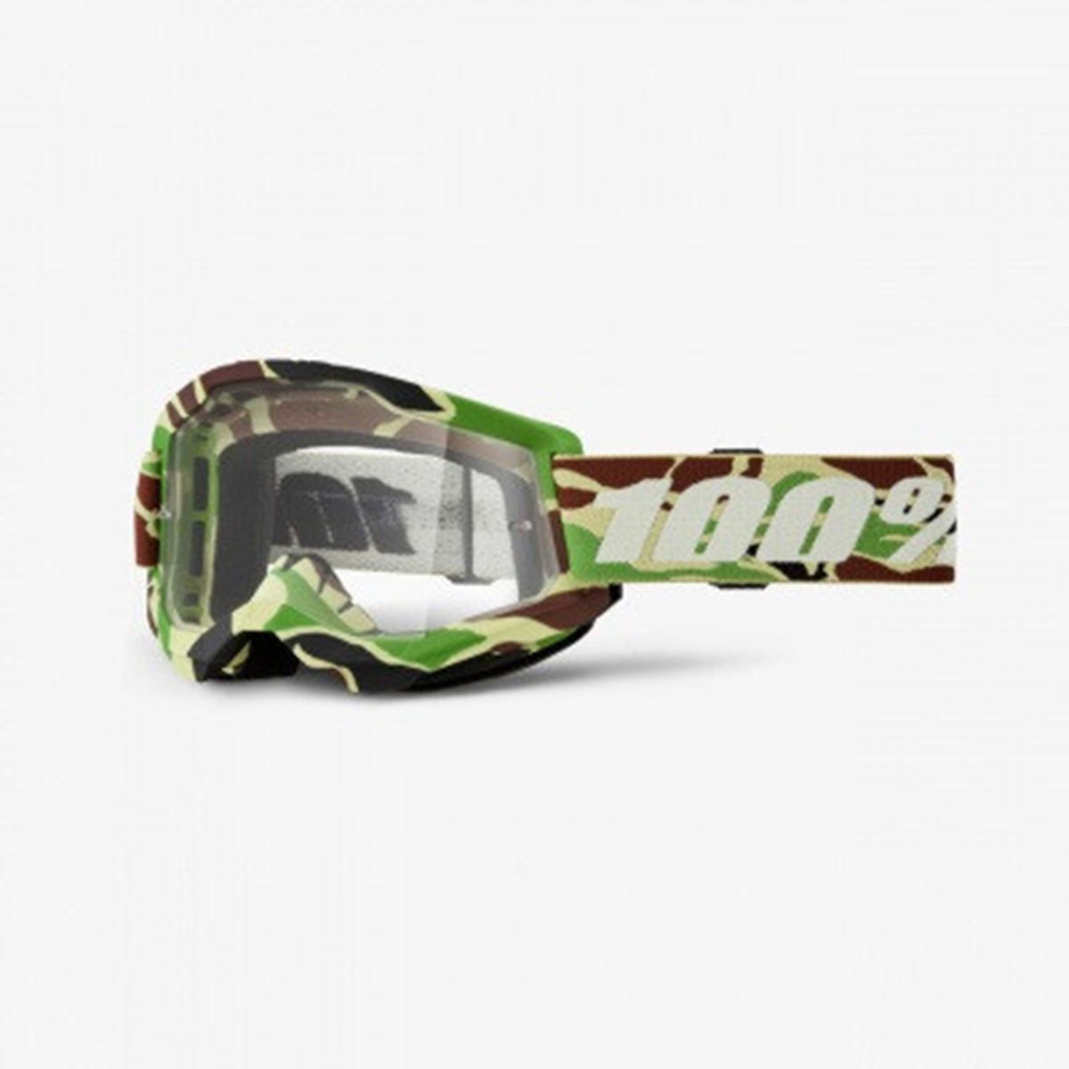 100% - кроссовые очки (маска) Strata 2 War Camo (Clear)