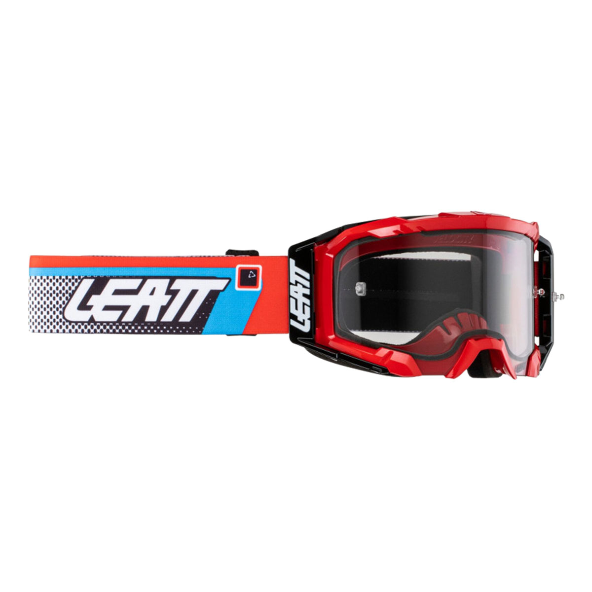 100% - кроссовые очки (маска) Leatt Velocity 5.5 Red Light Grey (UC 58%)