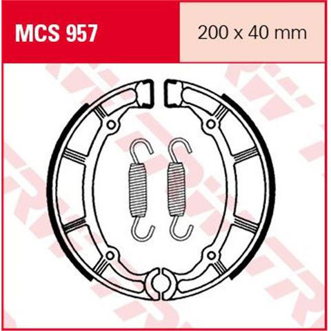 TRW MCS957 - колодки тормозные барабанные
