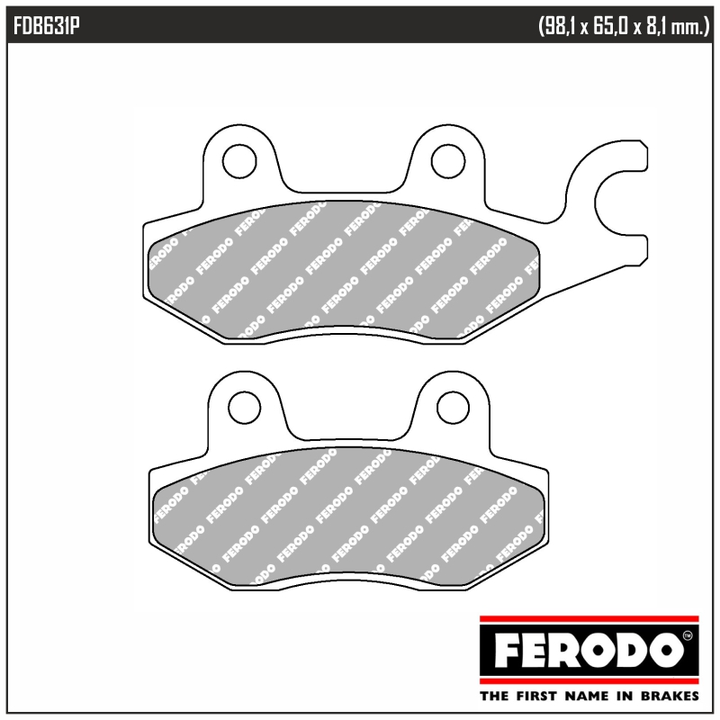 FERODO FDB631P - тормозные накладки
