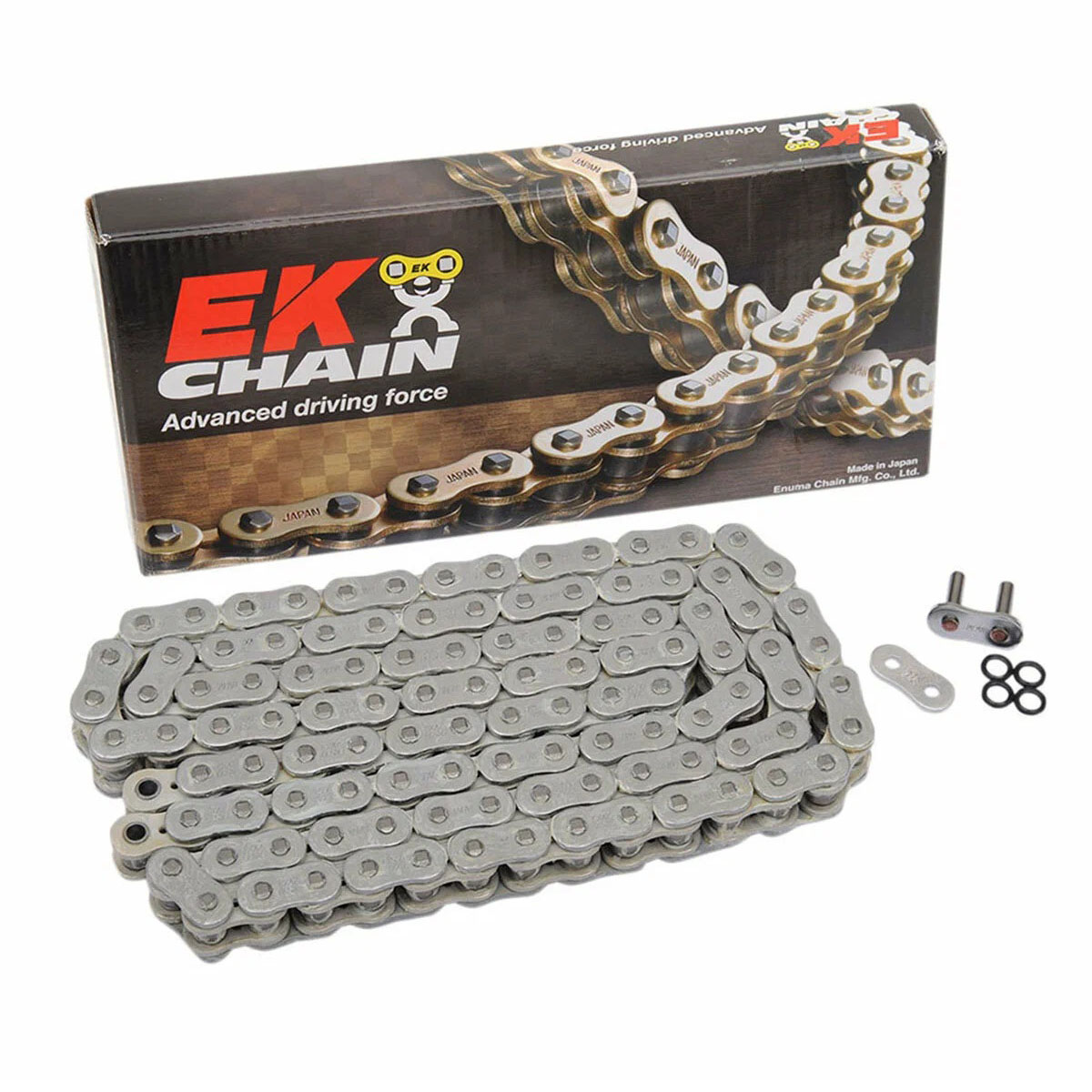 EK CHAIN 525 SROZ2 цепь приводная (с замком расклепка), 114 звеньев