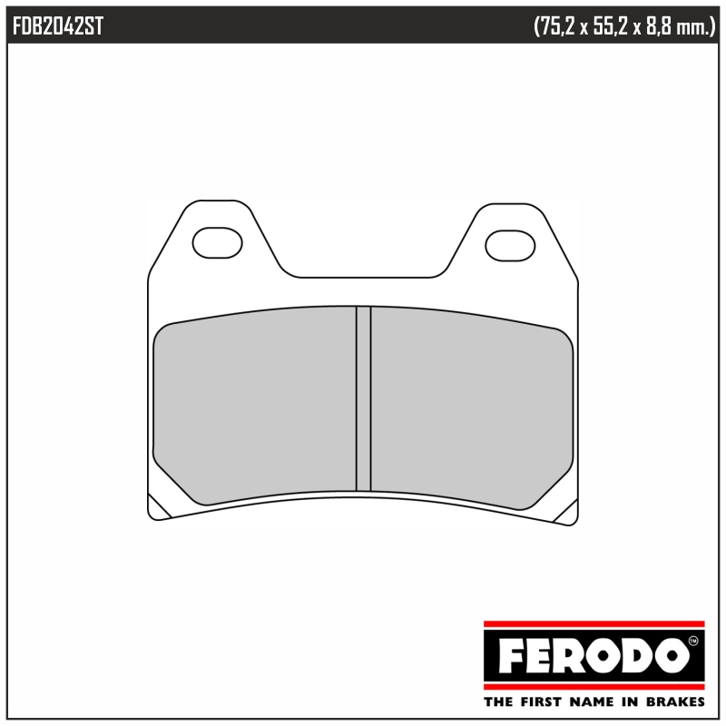 FERODO FDB2042ST - тормозные накладки