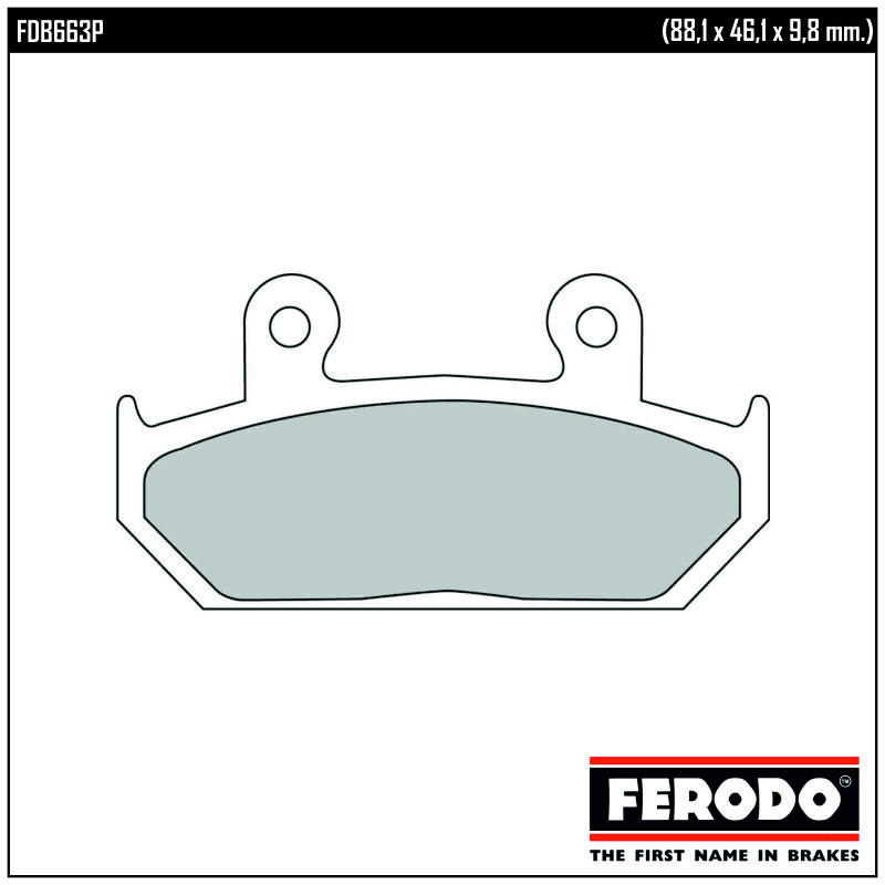 FERODO FDB663P - накладки тормозные