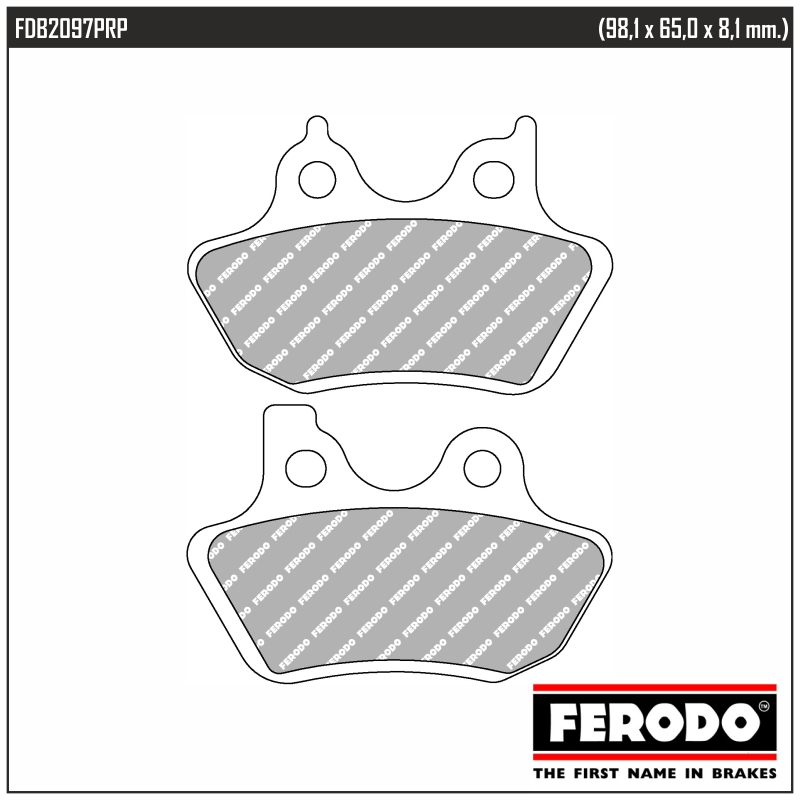 FERODO FDB2097PRP - тормозные накладки