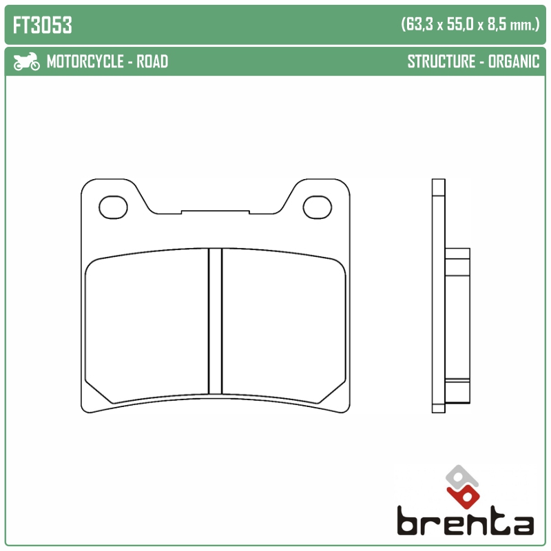 BRENTA FT3053 - тормозные накладки