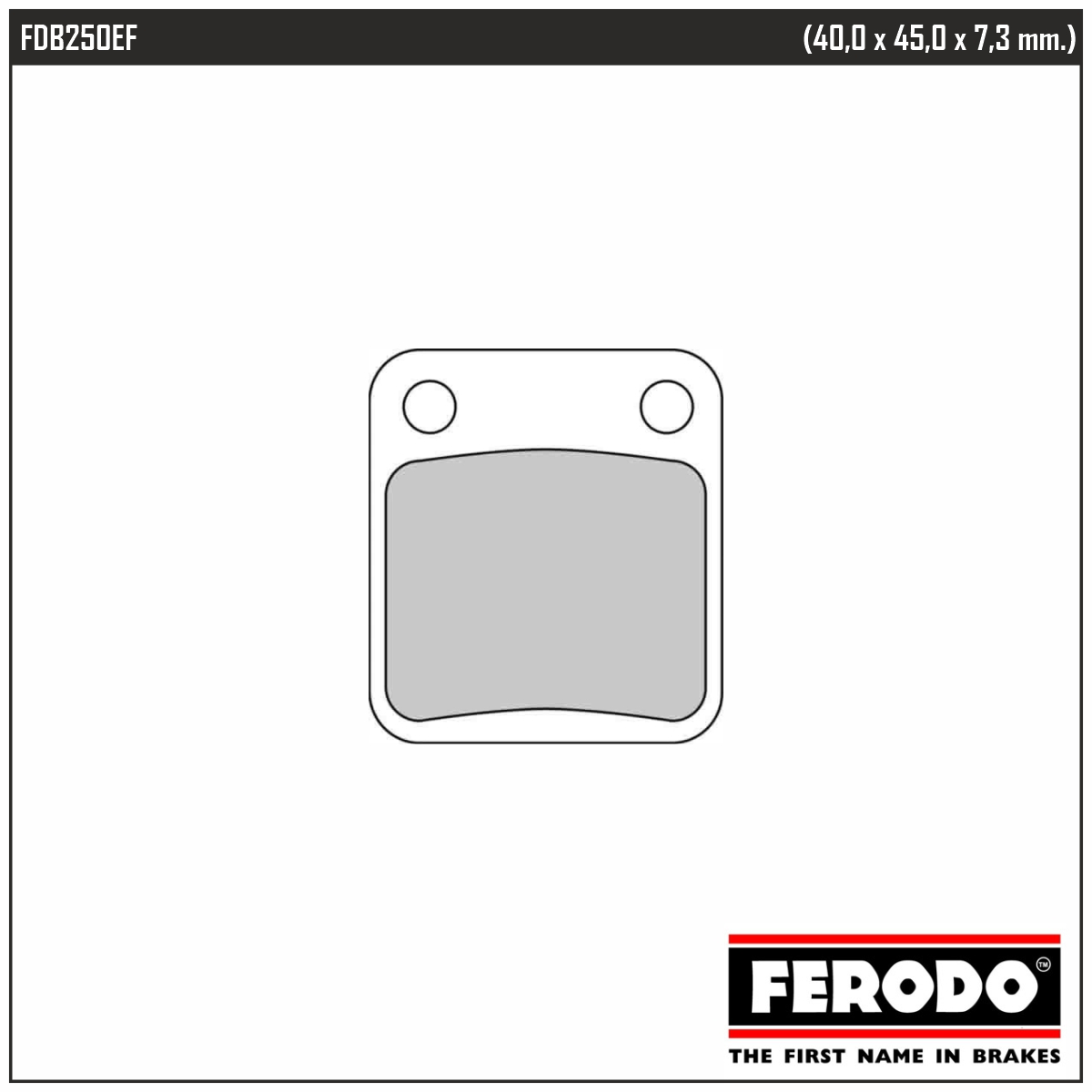 FERODO FDB250EF - тормозные накладки