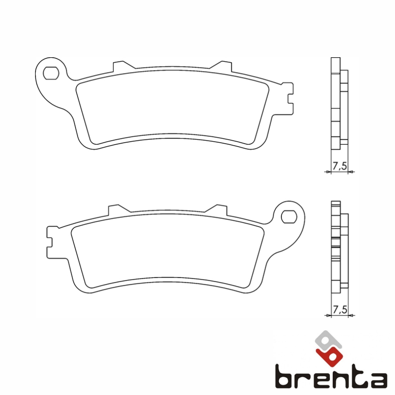 BRENTA FT3023B - тормозные накладки
