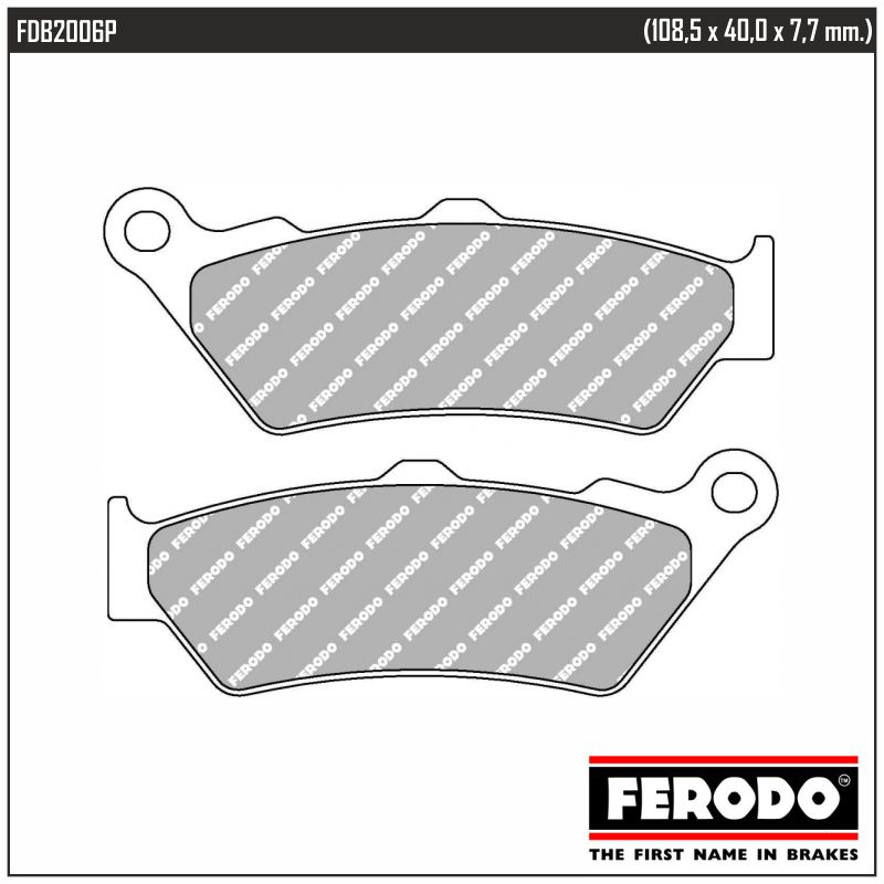 FERODO FDB2006P - тормозные накладки