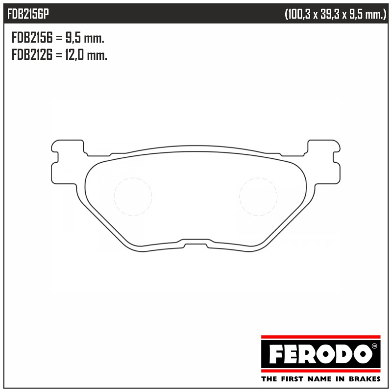 FERODO FDB2156P - тормозные накладки