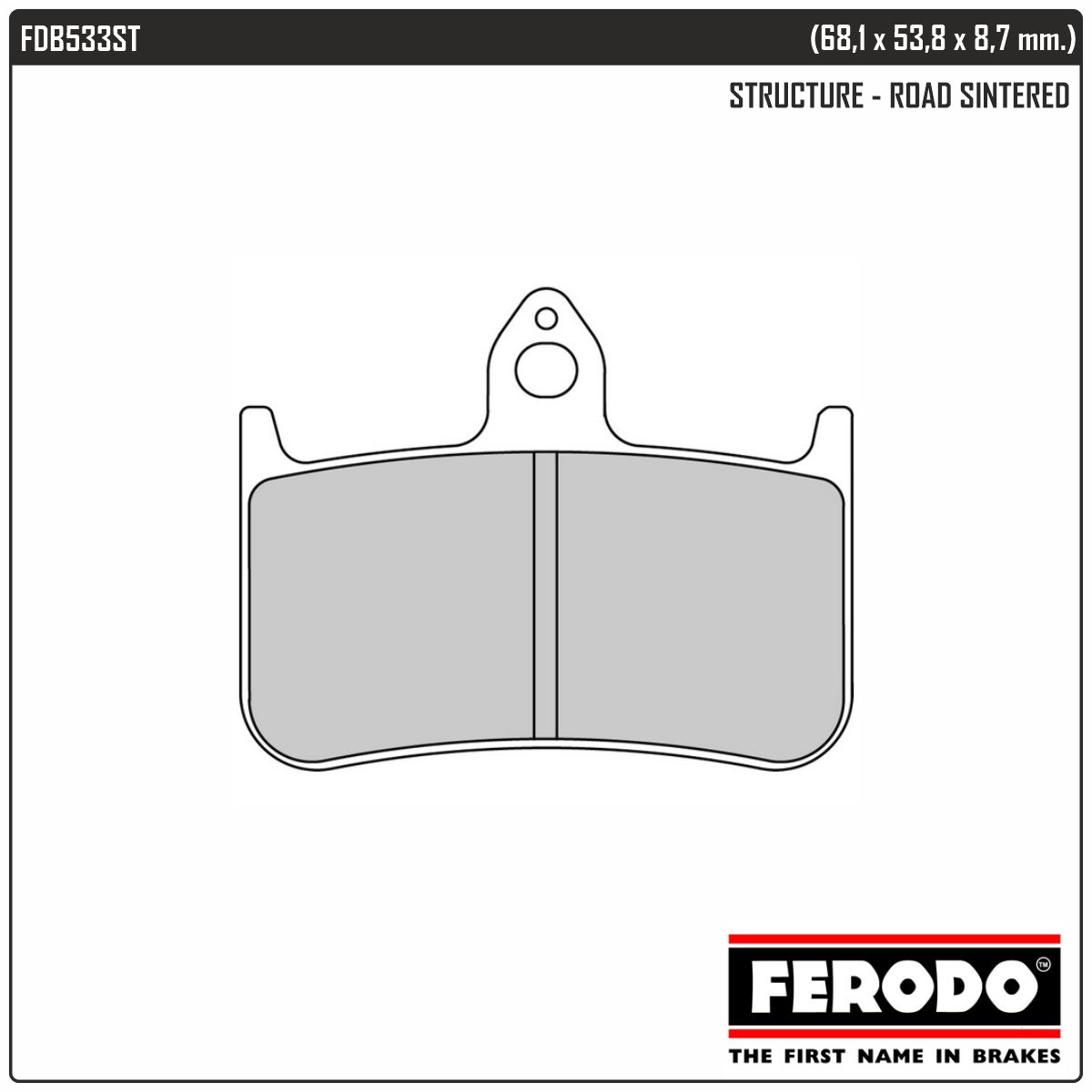 FERODO FDB533ST - тормозные накладки