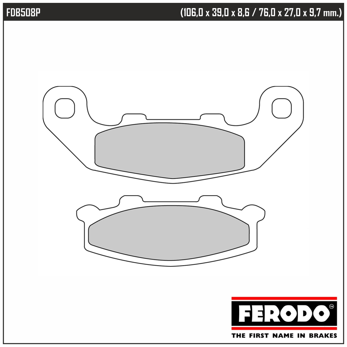 FERODO FDB508P - тормозные накладки
