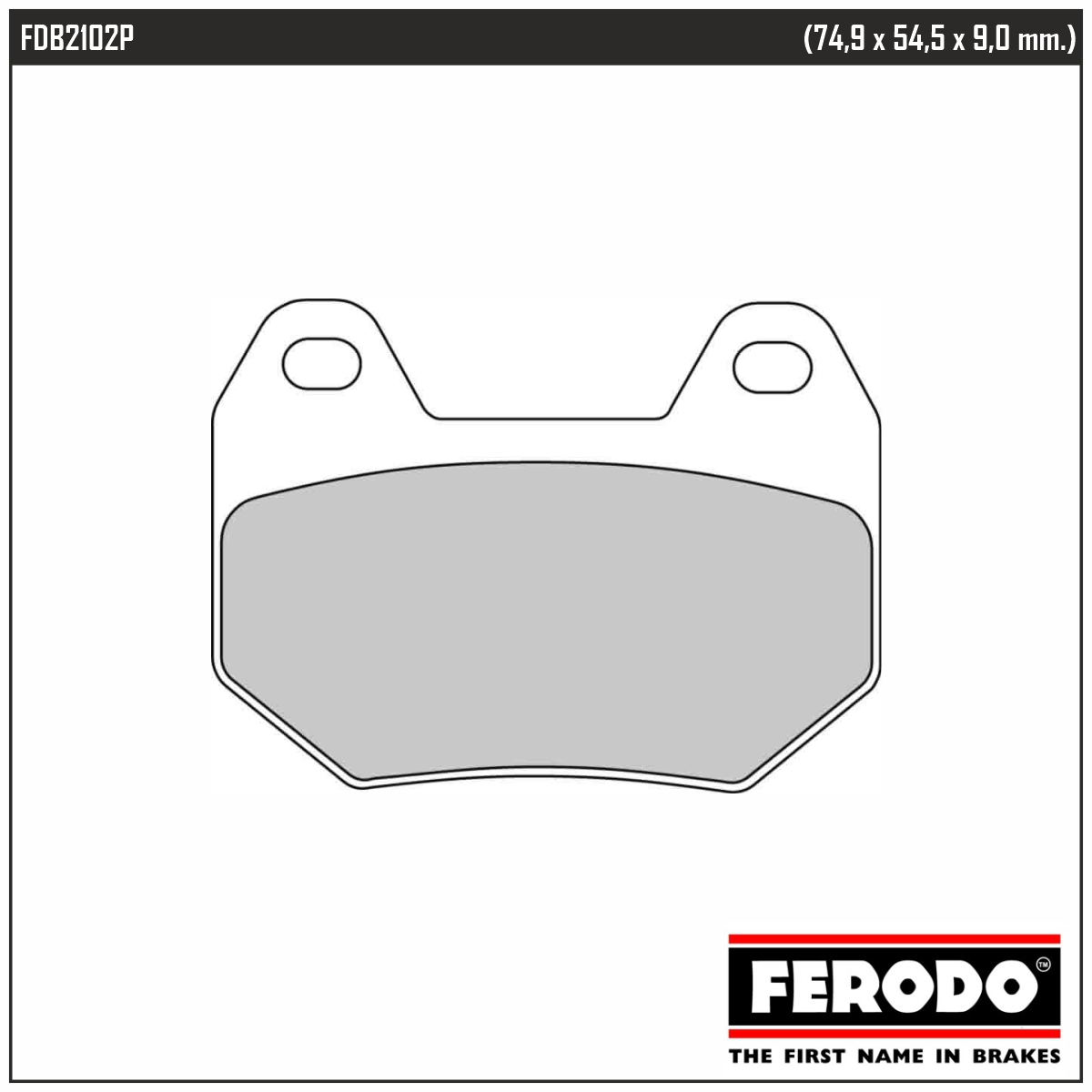 FERODO FDB2102P - тормозные накладки