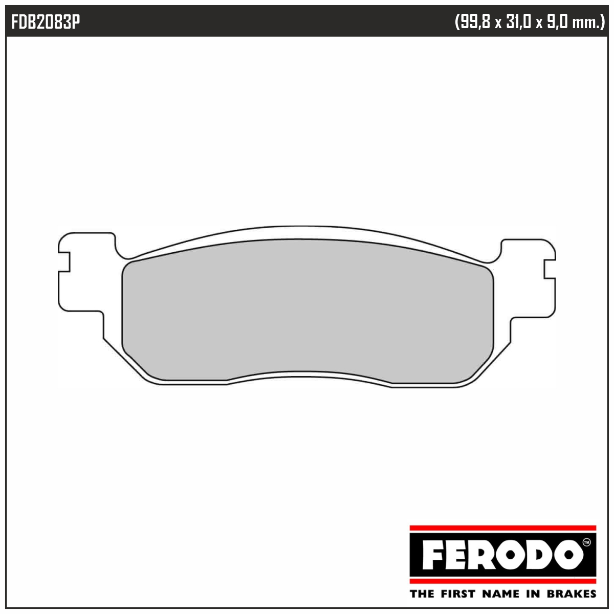 FERODO FDB2083P - тормозные накладки