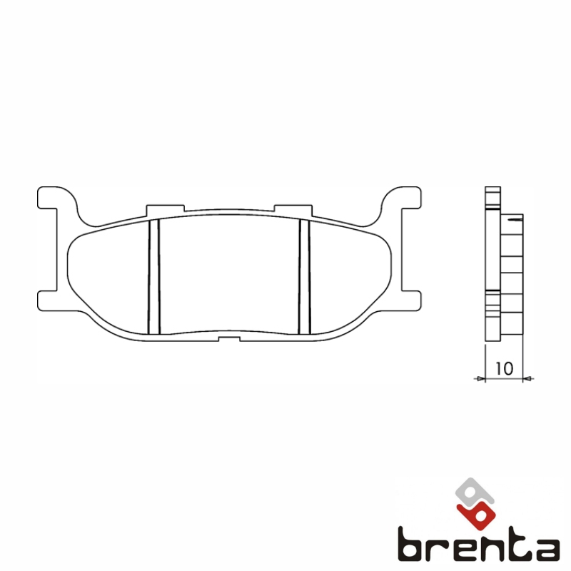 BRENTA FT3057 - тормозные накладки