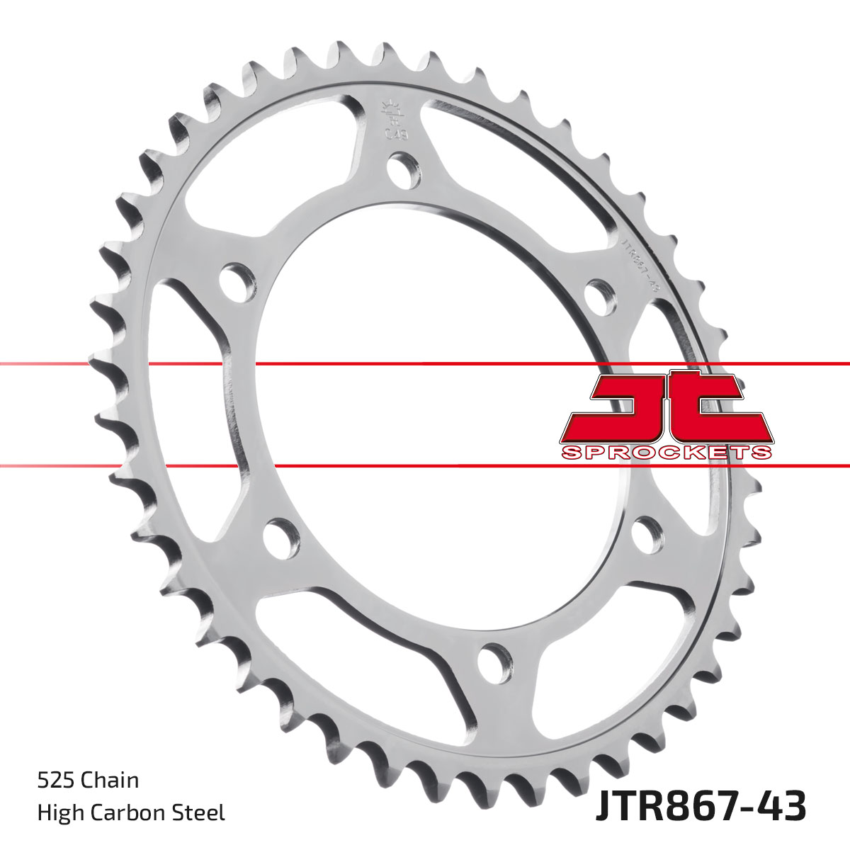 JT SPROCKETS JTR867.43 - звезда приводная ведомая