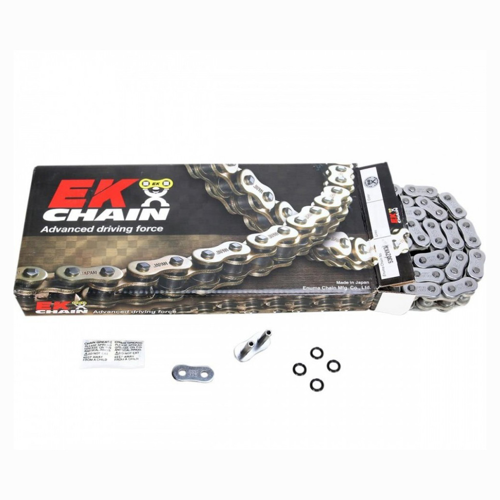 EK CHAIN 520 MVXZ2 цепь приводная (хром), 120 звеньев