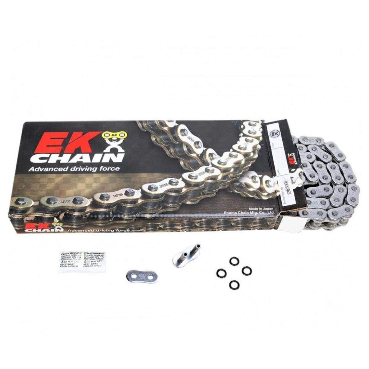 EK CHAIN 530 ZVX3 цепь приводная (с замком расклепка), 110 звеньев