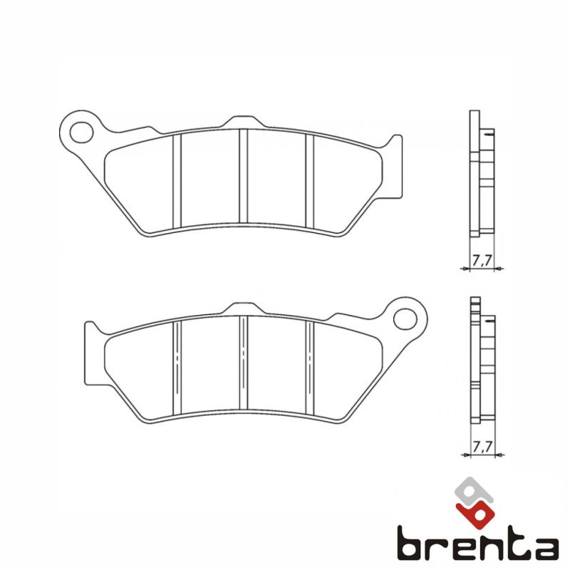 BRENTA FT3090 - тормозные накладки