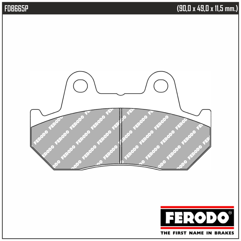 FERODO FDB665P - тормозные накладки