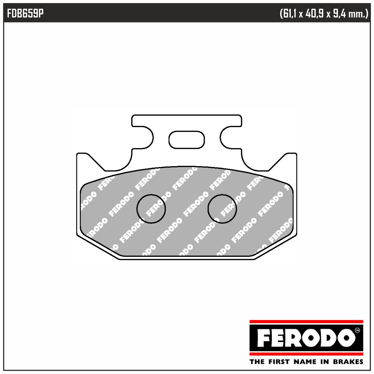 FERODO FDB659P - тормозные накладки