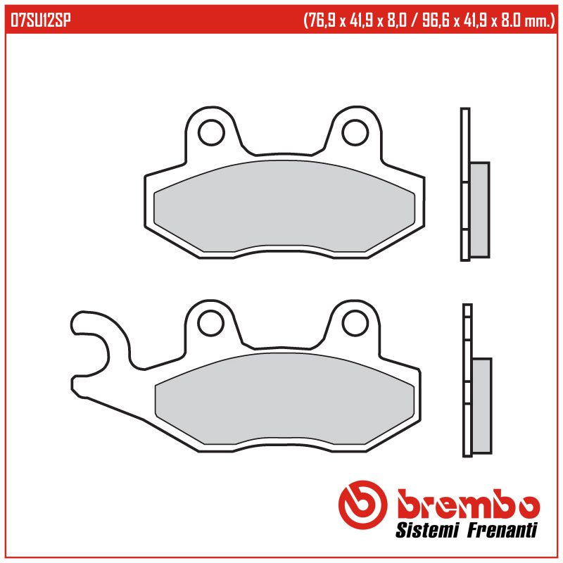 BREMBO 07SU12SP - тормозные накладки