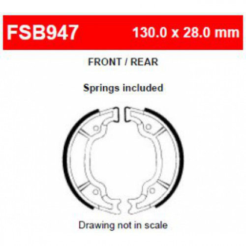 FERODO FSB947A - колодки тормозные барабанные