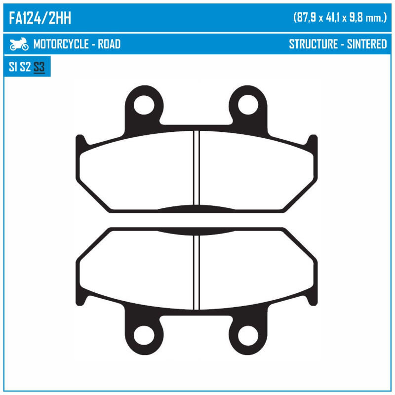 EBC FA124/2HH - тормозные накладки