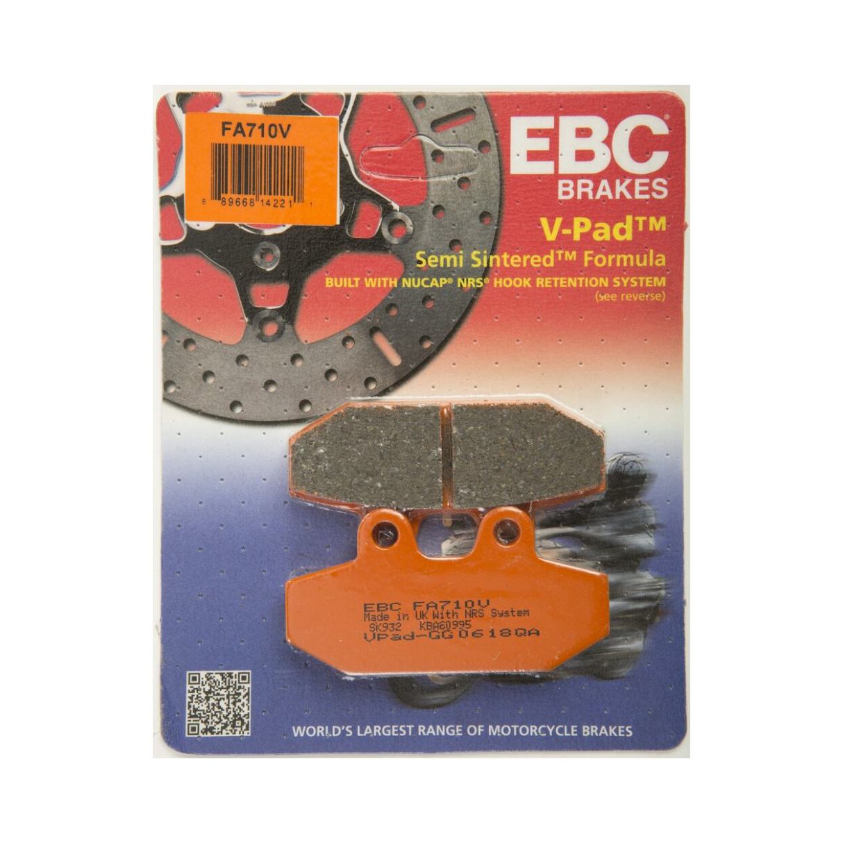 EBC FA710V - тормозные накладки