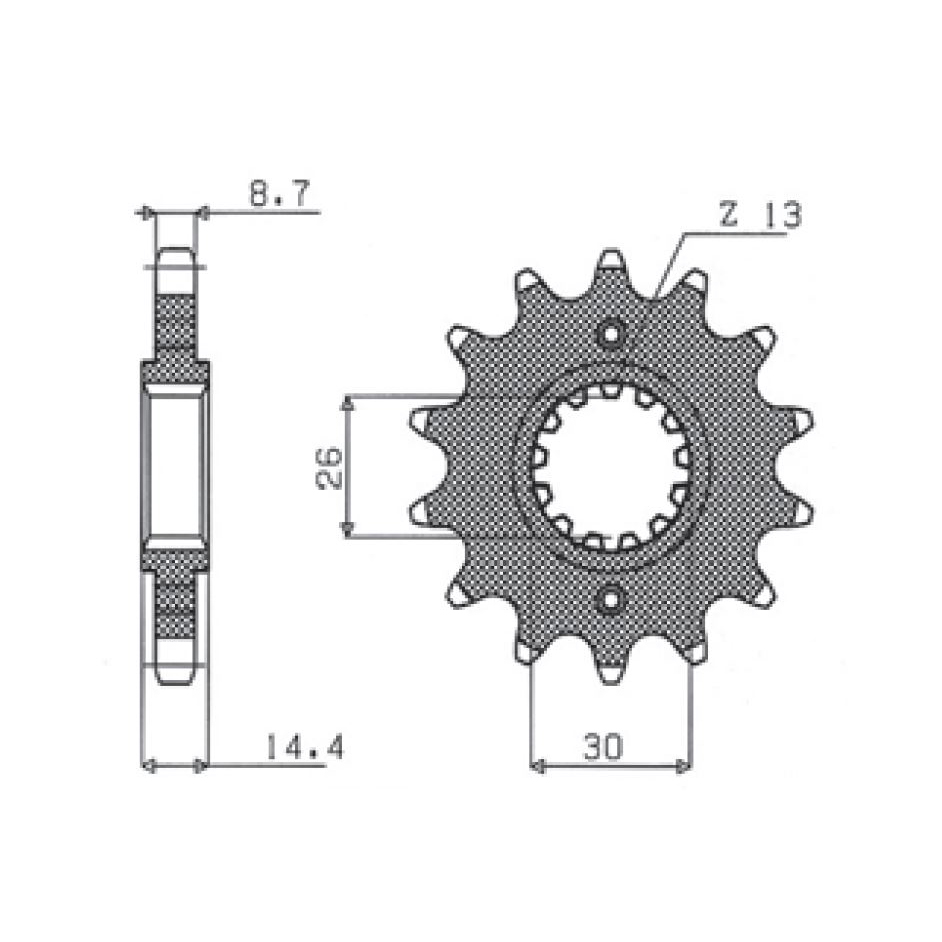 SUNSTAR 512-17 - звезда передняя (JTF339.17)