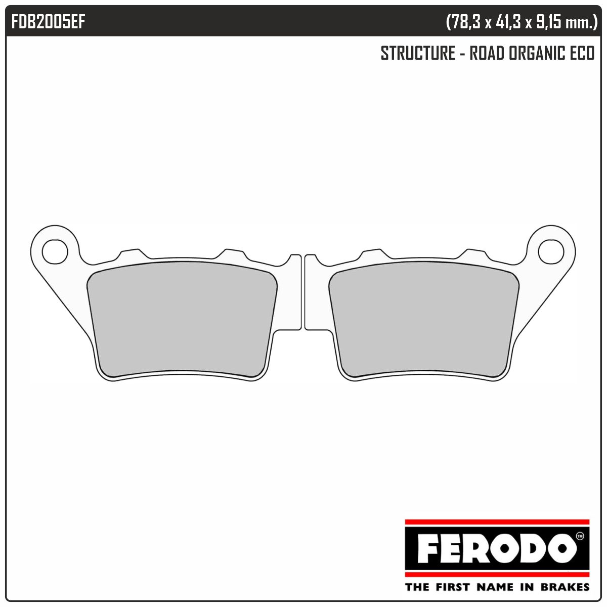 FERODO FDB2005EF - тормозные накладки